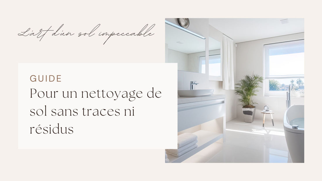 Guide nettoyage de sol sans traces ni résidus