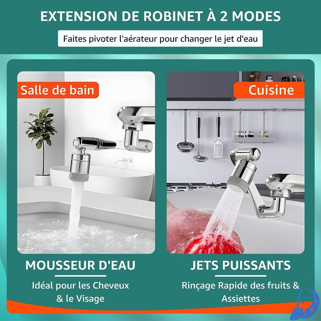 ROBI-CLEAN™ 1080°- le robinet magique pour une salle de bain propre !