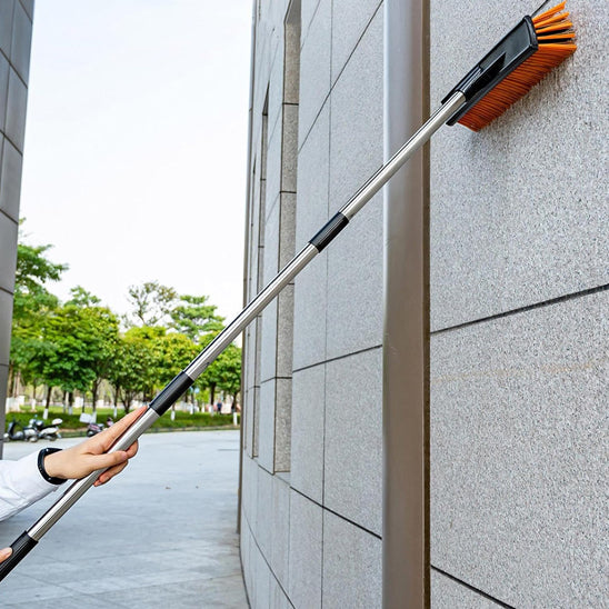 Balai brosse terrasse multifonction pour nettoyer mur et terrasse