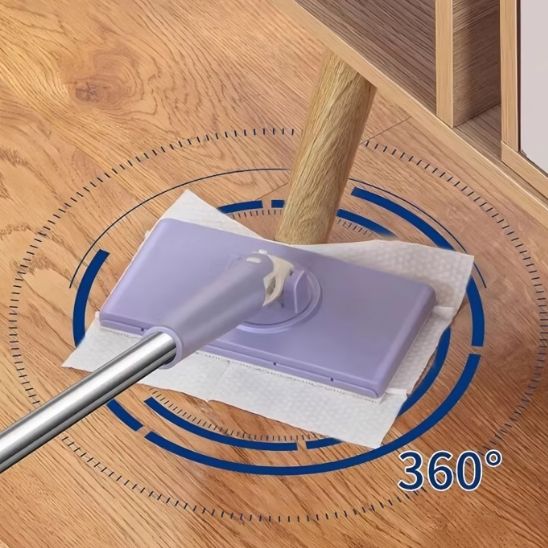 Balai serpillère pour lingettes réutilisables ou jetables