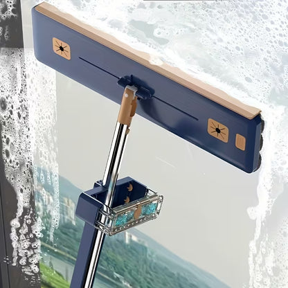 balai serpillère professionnel tout en un avec option lave vitre