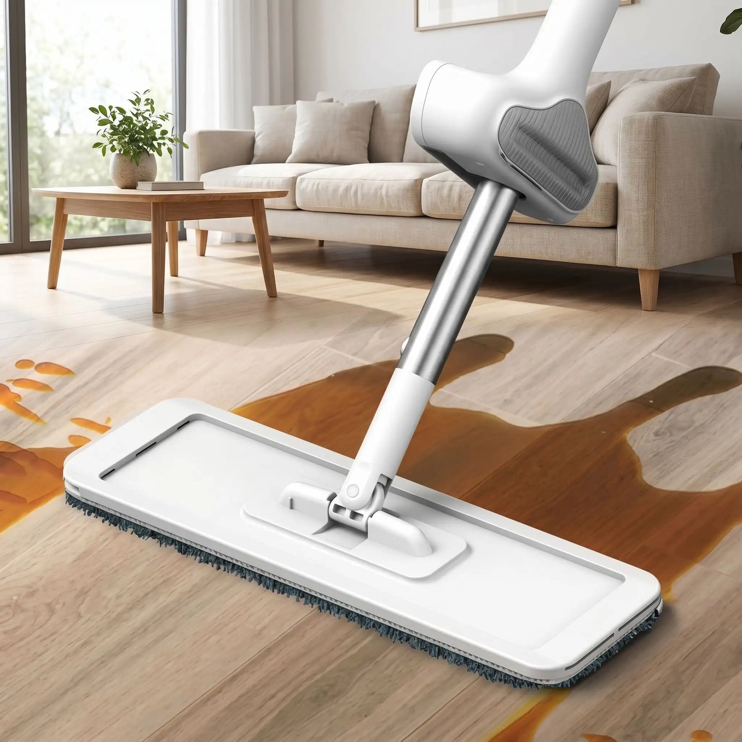 balai serpillère professionnel plat microfibre ultra absorbant pour un nettoyage rapide et efficace