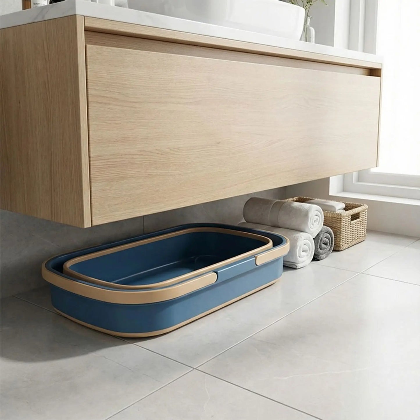 seau pliable pour balai serpillère professionnel gain de place assuré