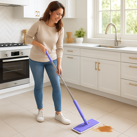 balai serpillère pour lingettes microfibres