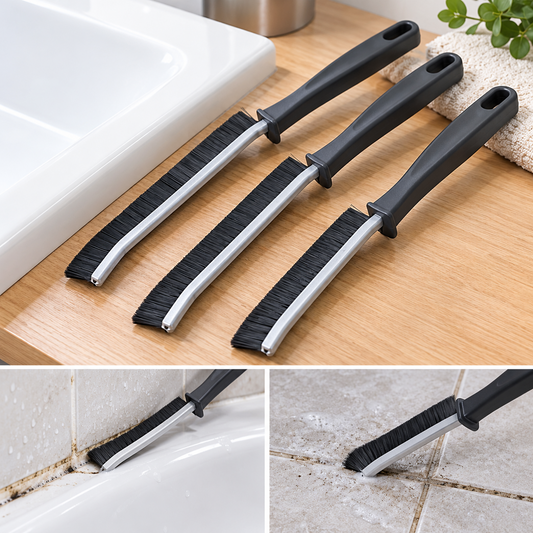brosse à joint lot de trois pour salle de bain cuisine et wc