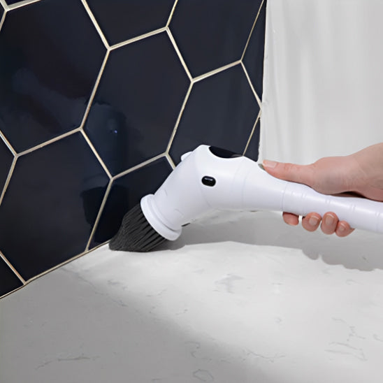 brosse de nettoyage électrique avec brosses interchangeables