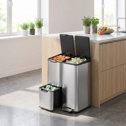 cuisine poubelle chic pour tri selectif