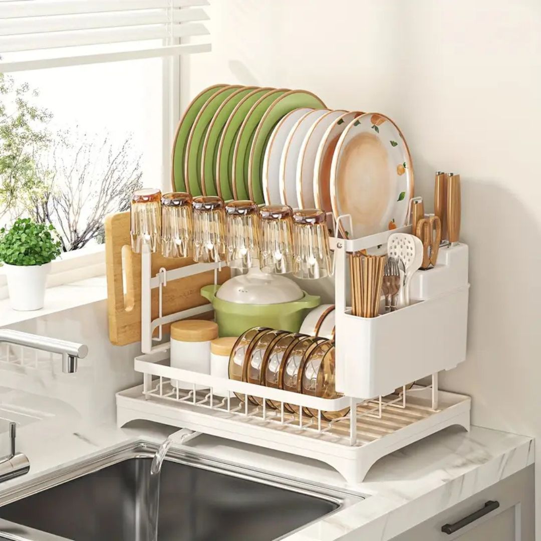 egouttoir moderne blanc
