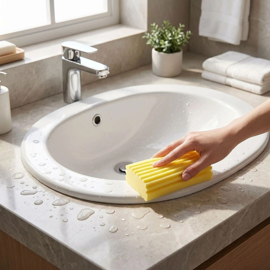 eponge lavable anti moisissure ultra absorbante et séchage instantané des surfaces