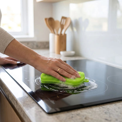 eponge silicone de cuisine qui élimine les taches de gras facilement
