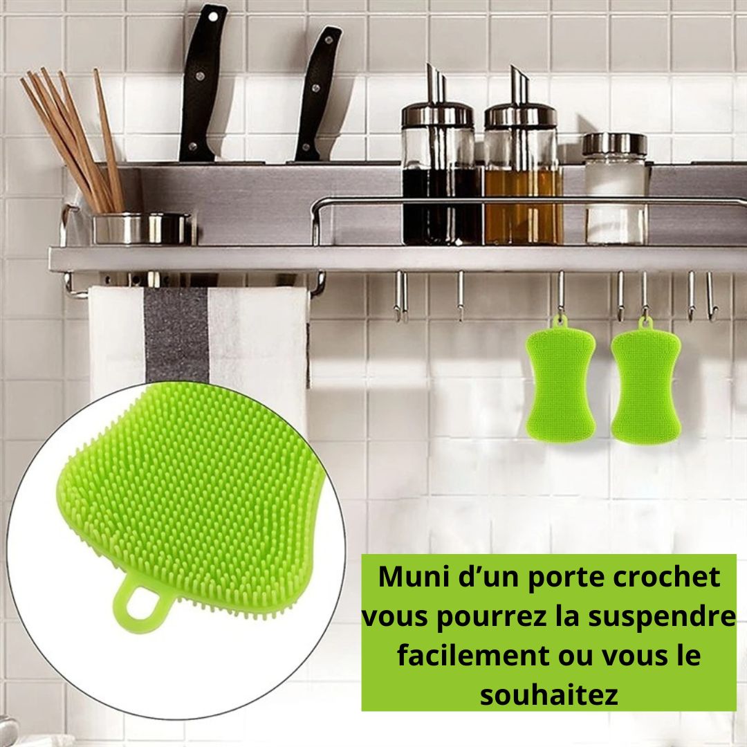 Eponge silicone | Silisponge™ - Plaisir de Nettoyer