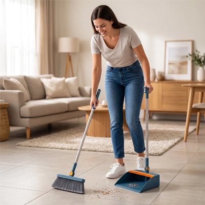 pelle et balayette long manche netoyage ergonomique et rapide