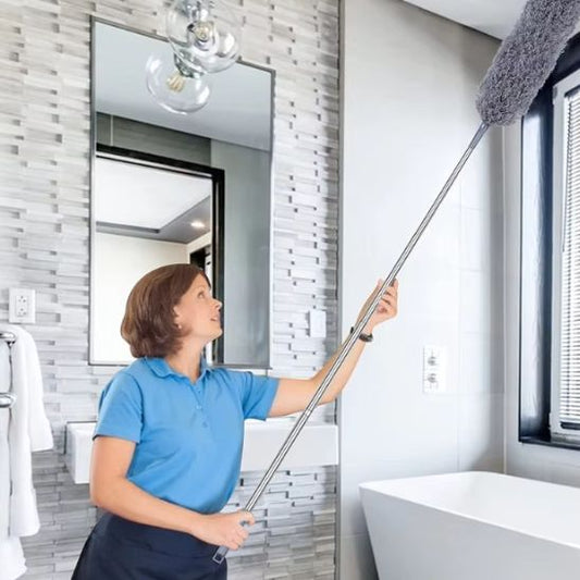 plumeau téléscopique pour nettoyage en hauteur sans effort