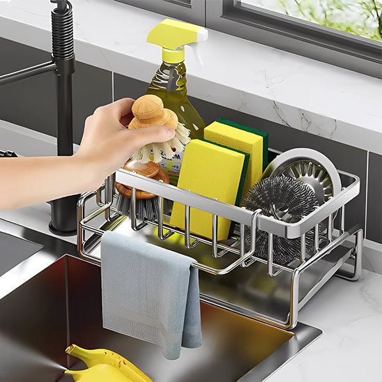 Porte Eponge Evier | AquaDry™ - Plaisir de Nettoyer