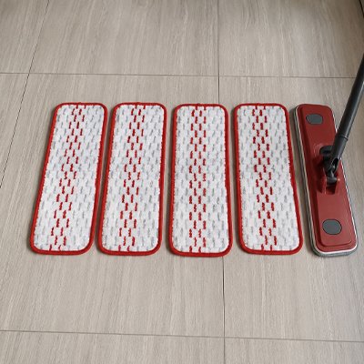 Recharge serpillère en microfibre lavable compatible balais plats