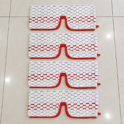 Lot de 4 serpillères microfibre réutilisables pour balai vaporisateur