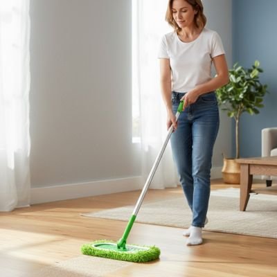 Serpillère microfibre SerpiFiber ultra-absorbante pour sols brillants sans effort