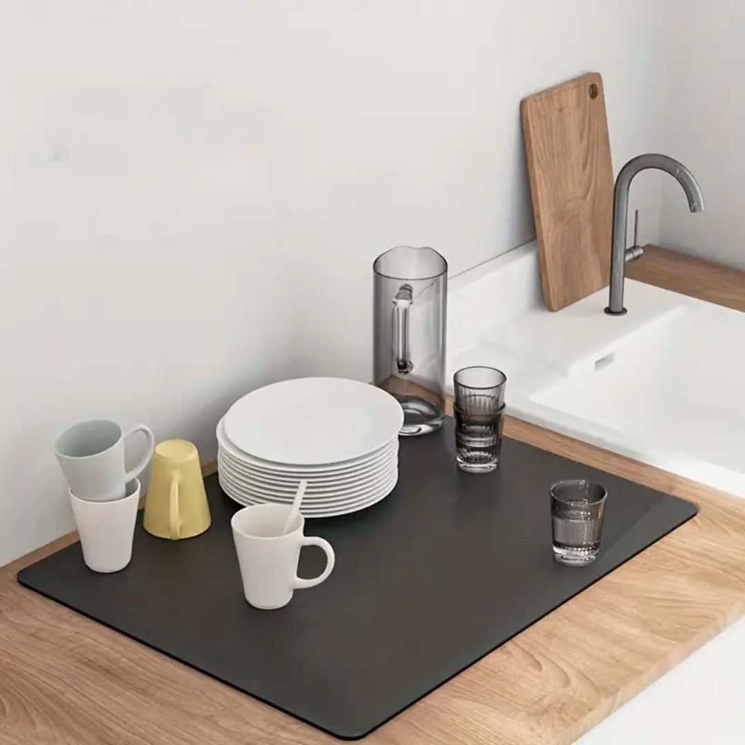 Tapis égouttoir vaisselle | AquaChic™ - Plaisir de Nettoyer